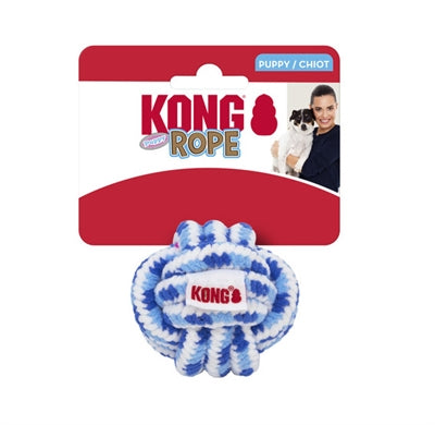 Kong Rope Ball Touwbal Puppy Assorti